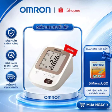 Máy Đo Huyết Áp Bắp Tay Omron JPN750, Chính Hãng, Bảo Hành 5 Năm, Công Nghệ Đo Hiện Đại, Chính Xác