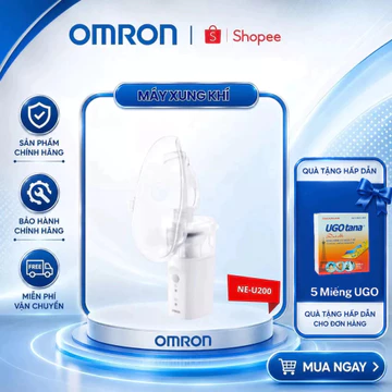 Máy Xông Khí Dung Dễ Sử Dụng Cầm Tay Tiện Lợi Chính Hãng Omron NE-U200 Chế Độ Bảo Hành Tốt OHC 365