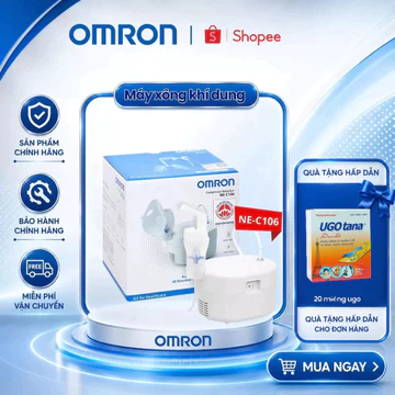 Máy Xông Khí Dung Mũi Họng Chính Hãng Omron Ne-C106 Nhỏ Gọn Êm Ái Phù Hợp Cho Em Bé