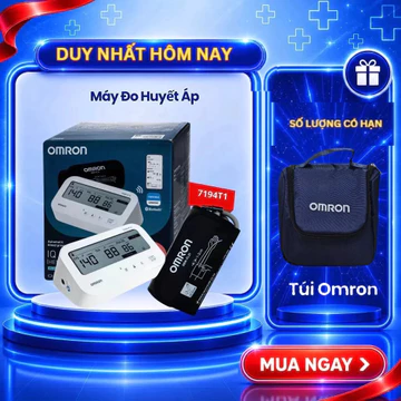(Dòng mới 2026) Máy Đo Huyết Áp Omron IQ BT HEM-7194T1-FL Đo Nhanh, Êm, Chính Xác, Có Afib Phát Hiện Rung Nhĩ