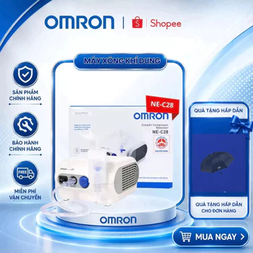 Máy Xông Khí Dung Mũi Họng Chính Hãng Omron Ne-C28 Dễ Sử Dụng An Toàn Cho Em Bé