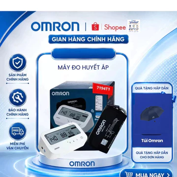 Máy Đo Huyết Áp Omron IQ BT HEM-7194T1-FL Đo Nhanh, Êm, Chính Xác, Có Afib Phát Hiện Rung Nhĩ