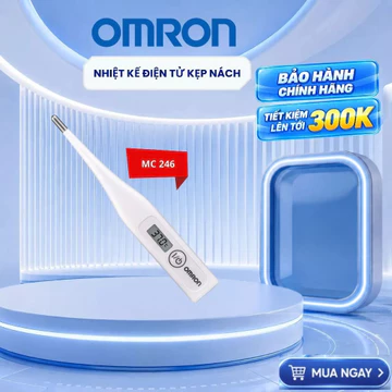 Nhiệt Kế Điện Tử Omron MC-246, Chính Hãng, Độ Chính Xác Cao, Nhỏ Gọn, Tiện Lợi