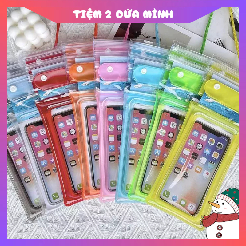 Túi Chống Nước Phao Nổi cho điện thoại 3 lớp khóa chống thấm nước tốt Có Nhiều Màu Lựa Chọn