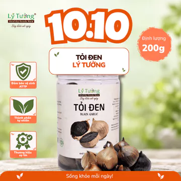 Tỏi Đen 200g - Thực phẩm Lý Tưởng - Tỏi Lên Men Tự Nhiên, Vị Ngọt Dẻo Dễ Ăn