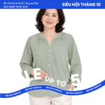 GIORDANO Áo Sơ Mi Linen Nữ Dài Tay Dáng Rộng 5345214 — ảnh 1
