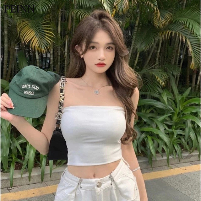 [Peinn] Áo Croptop Ống Không Dây Nữ Peinn FA1-0018-73 Basic Thun, Cotton Co Giãn 4 Chiều, Không Mút Ngực