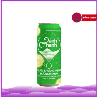 Thùng 24 Lon Nước Khoáng Ngọt Hương Chanh Có Gas Thiên Nhiên 330ml Đảnh Thạnh - Giàu và bổ sung vi khoáng tự nhiên