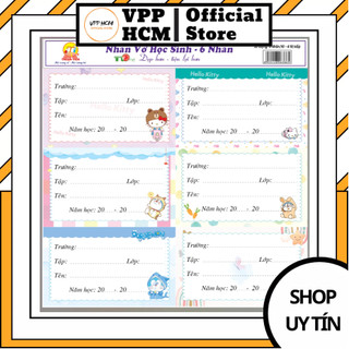 [Giao Nhanh] Nhãn Dán Tập Sách Tibook Decal (10 Ô, 4 Ô, 6 Ô) – Phù Cho Học Sinh Cấp 1, 2, 3