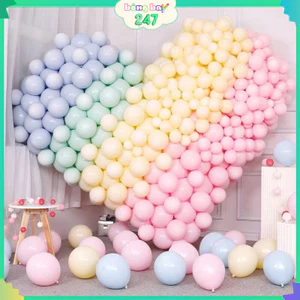 Mix 100 Bóng Bay Pastel 25cm, Bong Bóng Cao Su Màu Pastel Trộn Đủ Màu Trang Trí Sinh Nhật, Cưới Hỏi BB6