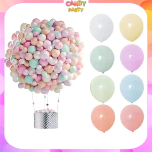 Combo 100 Bóng Bay Pastel Mix Màu 25cm – 100 Quả Bong Bóng Cao Su Trang Trí Sinh Nhật, Cưới Hỏi Đẹp, Giá Sỉ BB6