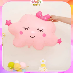 Bóng Mây Kute, Nơ Xinh, Trăng, Sao, Hoa Cúc Pastel Trang Trí Tiệc Sinh Nhật, Thôi Nôi, Đầy Tháng, Cửa Hàng Cafe BB6