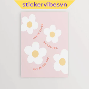 Tranh dán tường fomex, "Life is touch" Poster, decor tường, phòng ngủ, có sẵn keo dán 2 mặt, nhận in theo yêu cầu