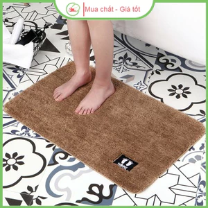 Thảm chùi logo bàn chân chống trơn trượt, thấm hút nước 60x40cm