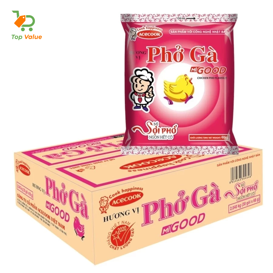[Top Value] Phở Good Gà FDI-OR-011 (Thùng 30 gói x 68g) Hương Vị Tuyệt Hảo