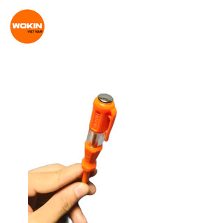 Bút thử điện, bút điện cao cấp WOKIN 550703 thử điện thông minh 100-500V đầu dò điện áp AC có đèn