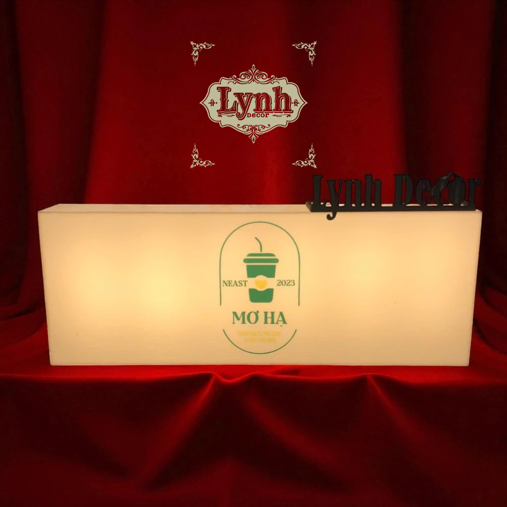 Hộp đèn Mica LIGHTBOX đèn led,treo tường không viền sáng 5 mặt,in UV miễn phí thiết kế - Lynhdecor