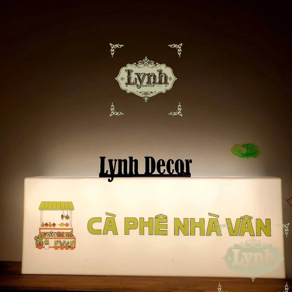 Hộp đèn Mica LIGHTBOX đèn led,treo tường không viền sáng 5 mặt,in UV miễn phí thiết kế - Lynhdecor