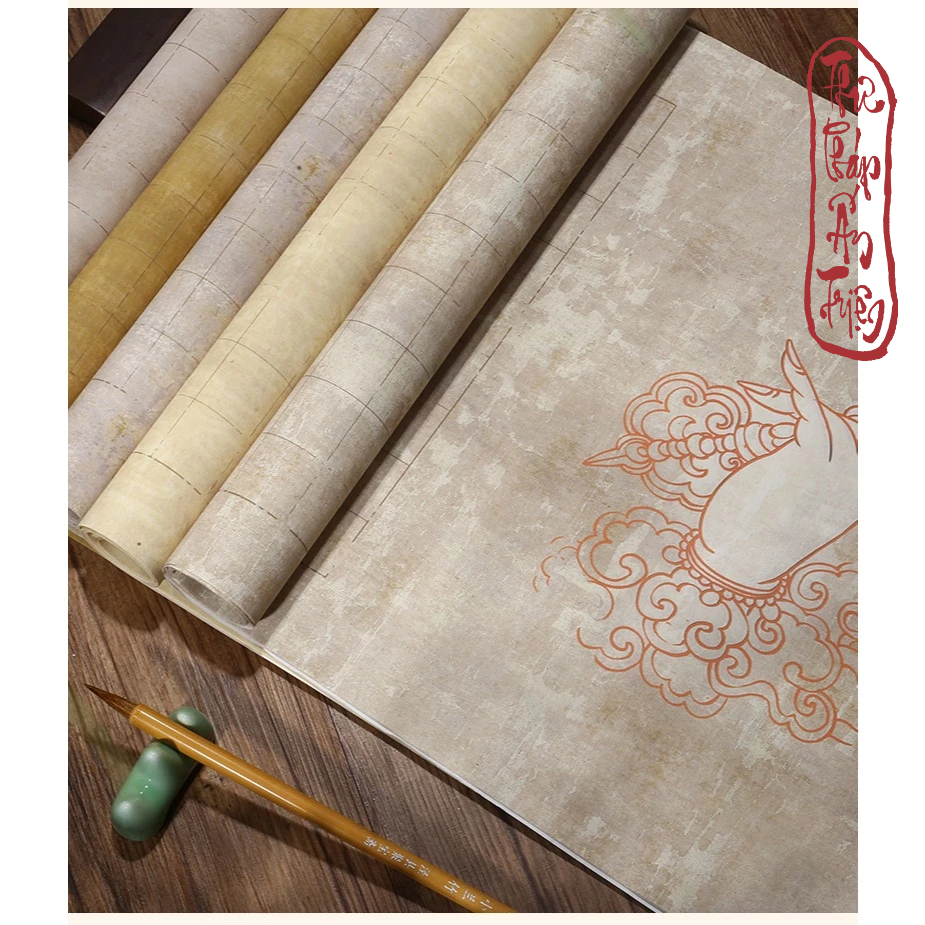 5 Tờ Giấy Phủ Sáp Kẻ Ô Luyện Chép Kinh Phật Viết Chữ Thư Pháp Giấy Tác Phẩm Xuyến Chỉ