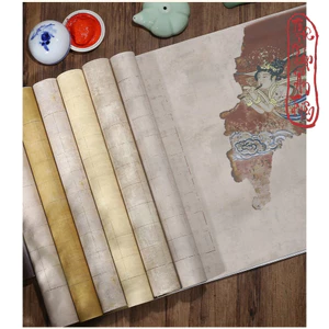 5 Tờ Giấy Phủ Sáp Viết Chữ Thư Pháp Giấy Tác Phẩm Xuyến Chỉ Kẻ Ô Luyện Chép Kinh Phật