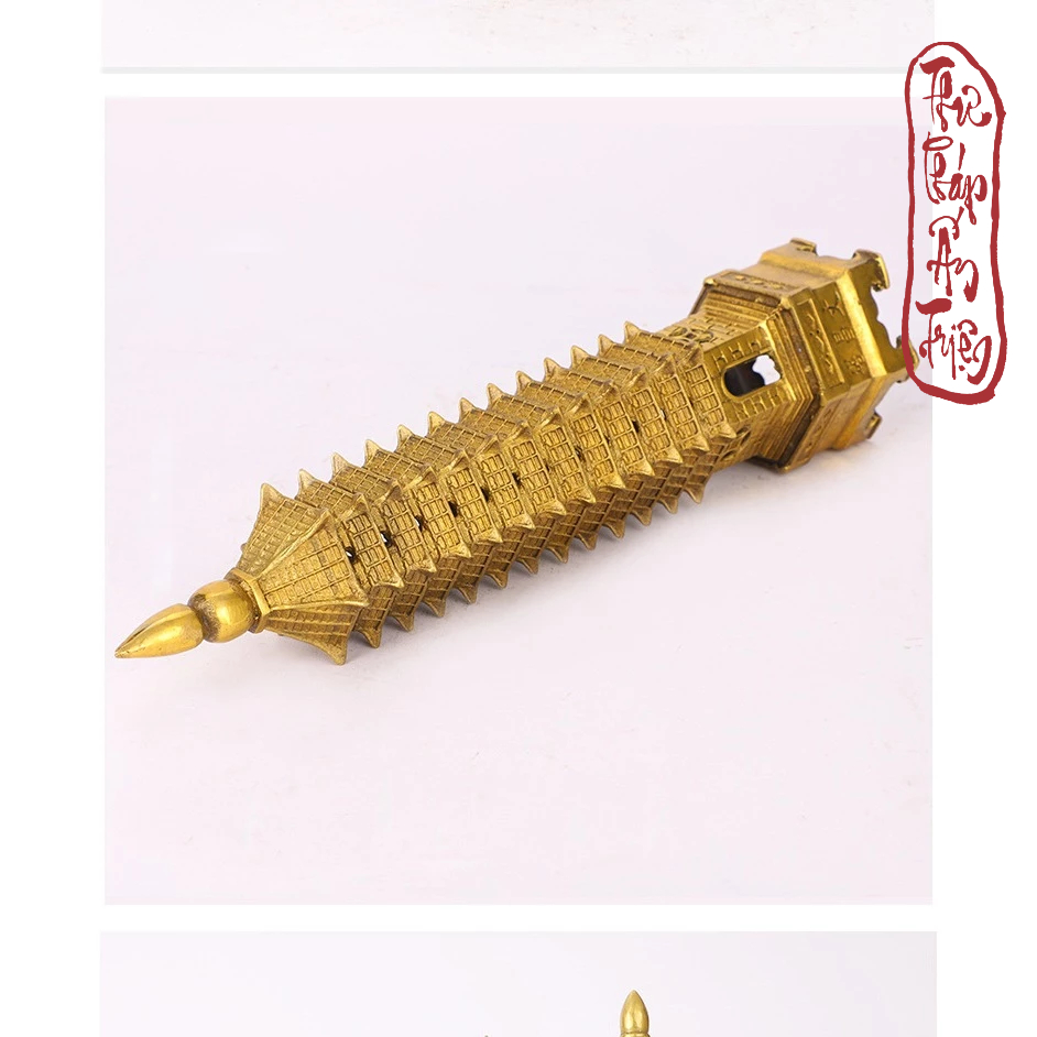 Tháp Văn Xương 9 Tầng 18.9cm Đồng Nguyên Chất Phong Thủy