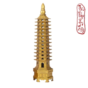 Tháp Văn Xương Đồng Nguyên Chất Phong Thủy 9 Tầng 18.9cm