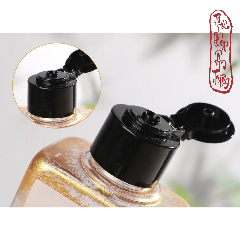 Mực Tàu Mực Nước Mực Nhũ Vàng Các Màu 120g Vân Trung Yên Có Nhũ Ánh Kim Viết Chữ