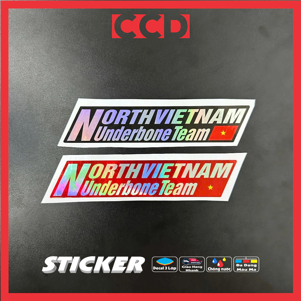 Tem Decal Phản Quang 7 Màu Northvietnam - Sticker Hội Nhóm Xe Tay Gas ...