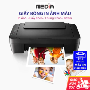 Giấy In Ảnh Media 1 Mặt Bóng A4/A5/A6/5R Giấy Ảnh Giấy Bóng Glossy Photo Paper Giấy In Màu 50/100 Tờ