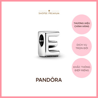 Charm Pandora Moments Bạc Hình Chữ E