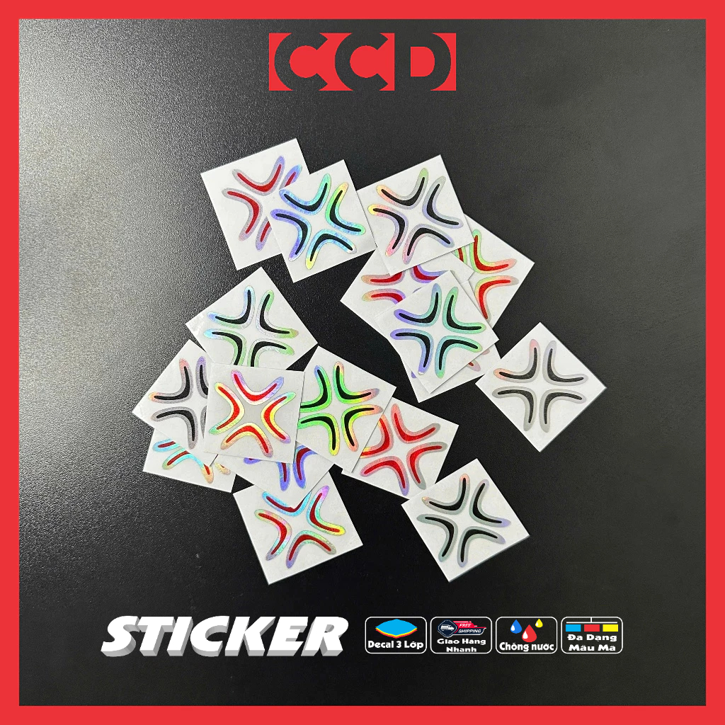 Combo 2 Tem Decal Phản Quang 7 Màu Sticker Tức Giận, Nóng Tính | Shopee ...
