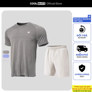 Set thể thao nam Áo Tshirt Training Seamless Body Mapping Quần Shorts 7 inch đa năng Coolmate