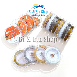 Dây Cước Lõi Thép Hàn Quốc 0.38mm Dùng Xỏ Vòng Đeo Tay, Làm Trang Sức Handmade