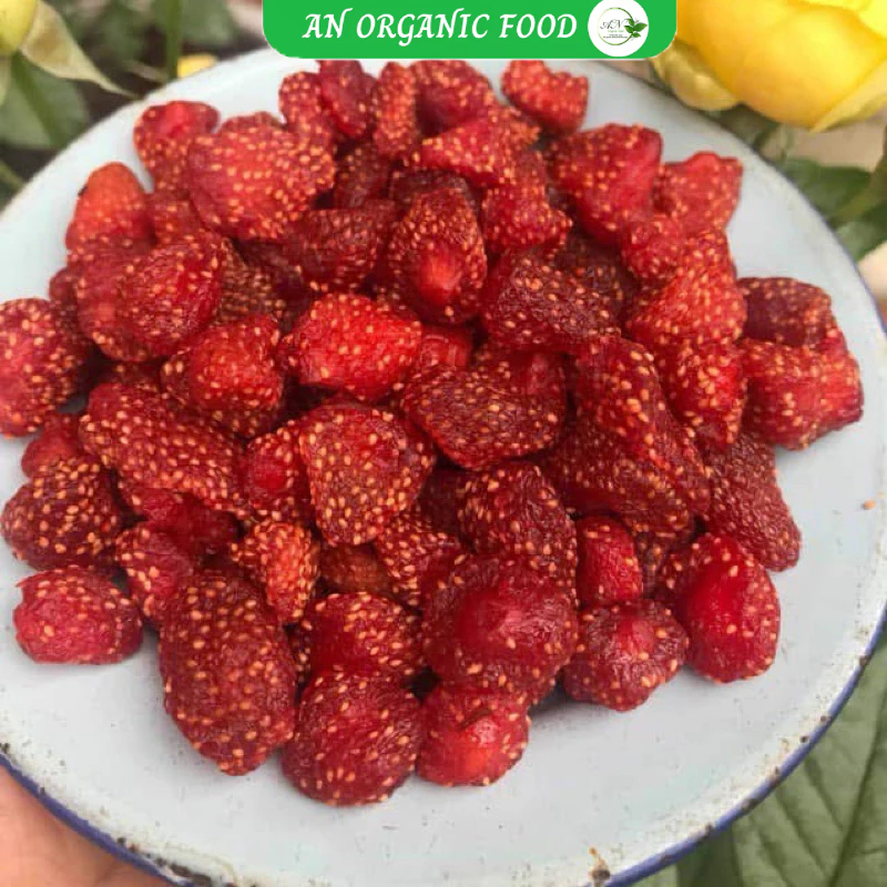 Dâu tây sấy dẻo nguyên trái chua ngọt,dâu tây sấy chua chua ngọt ngọt trái cây sấy dẻo AN Organic Food