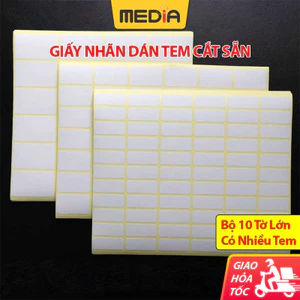 Tem dán A5 Media sticker Giấy decal in nhãn dán Tem dán in decal media miếng dán decal tomy A5