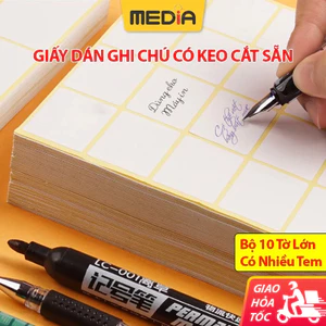 Miếng Dán Giấy A5 Media Sticker, Giấy In Tem Nhãn Dán Decal Media Miếng Dán Bàn Học Decal Tomy A5