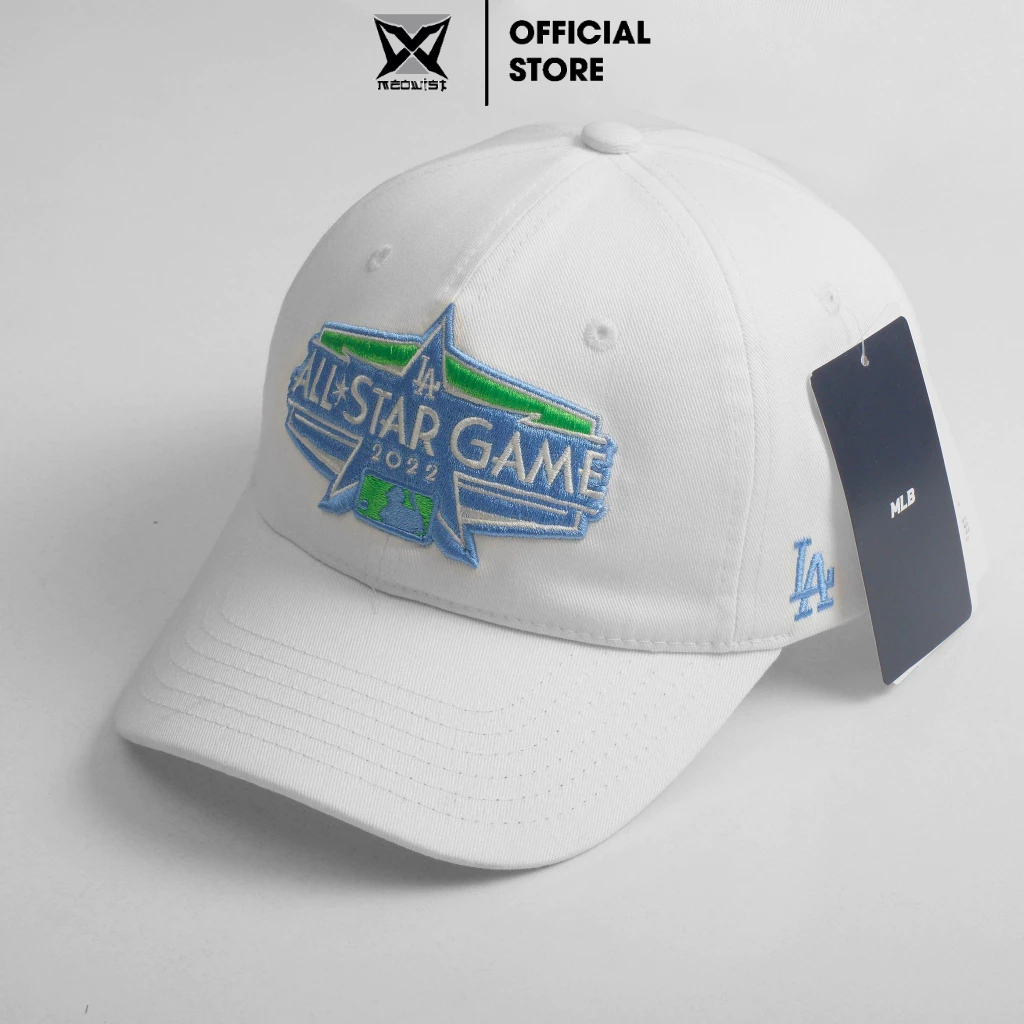 Mũ lưỡi trai Meowist Unisex chất liệu vải Kaki logo ALL Star Games trắng,nón lưỡi trai Hàn Quốc