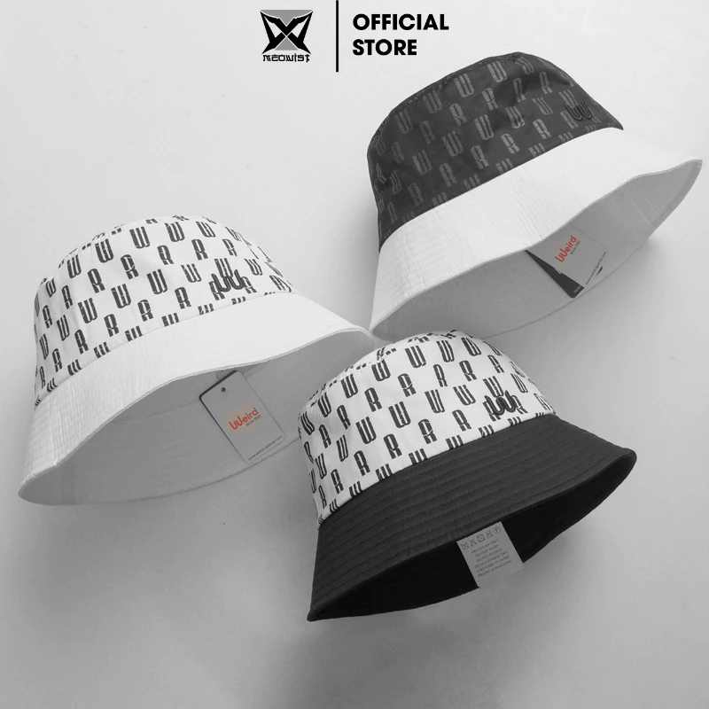 Mũ Nón bucket Meowist cao cấp, nón bucket logo vành tròn cụp vải kaki form unisex Colmeo