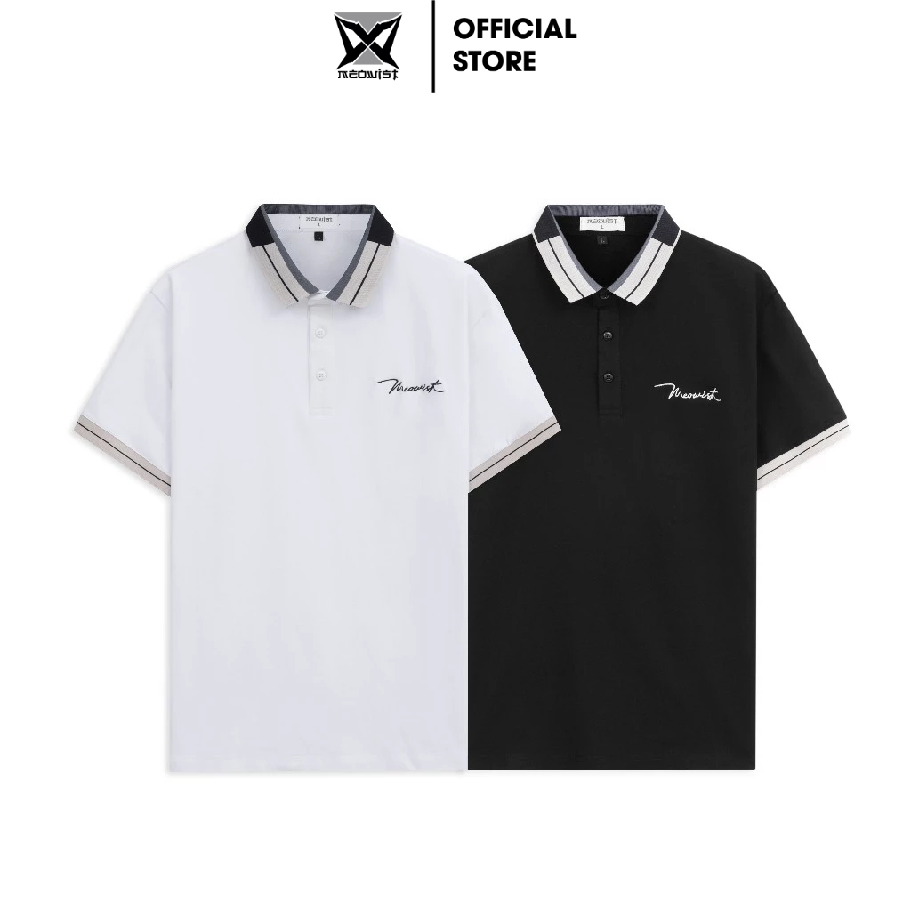 Áo Polo Nam Signature MEOWIST vải Cotton Có Bo Tay, Nam tính, Thanh lịch, Sang trọng - MEOWIST