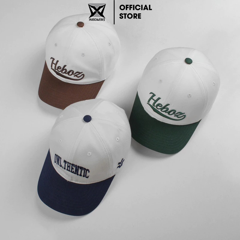 Mũ Nón lưỡi trai Unisex logo Heboz chất liệu vải Kaki , nón lưỡi trai Hàn Quốc