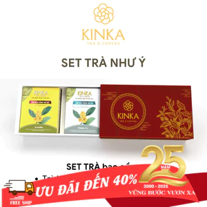 KINKA - Trà túi lọc Trà hoa vàng Gia Lai - Set trà Như Ý