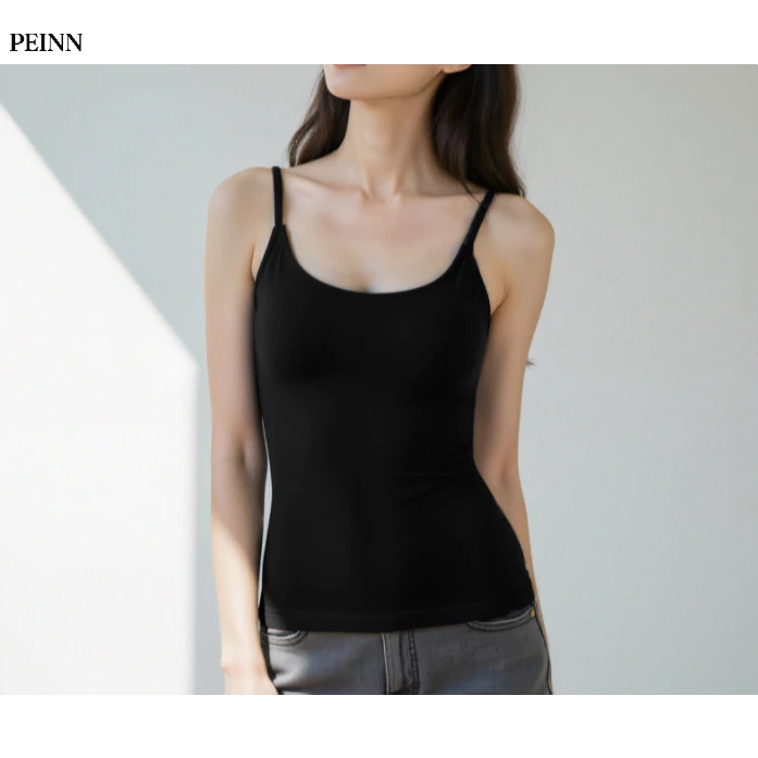 [Peinn] Áo Hai Dây Trơn Nữ NH84, Áo Chất Thun Gân Mềm Mát Ôm Body Sexy Cá Tính Tôn Dáng Dễ Phối Đồ