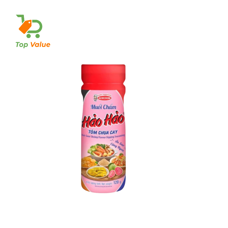 [Top Value] Muối chấm Hảo Hảo Tôm chua cay TR1-14055-503 - 120gr/ hũ Lốc 6 Hộp