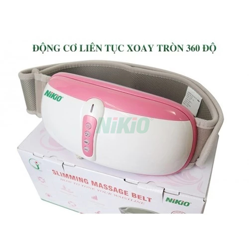 Đai Matxa Giảm Mỡ Bụng Và Toàn Thân Nikio NK-169AC Tích Hợp 3in1 Rung Lắc, Xoay 360 độ, Hồng Ngoại