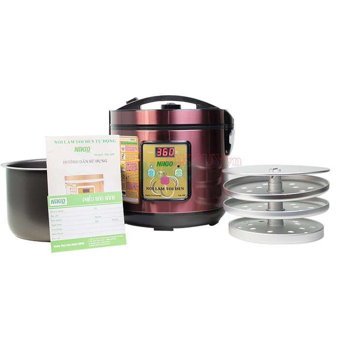 Nồi Ủ Tỏi Đen Gia Đình Nikio NK-688 Nhật Bản - Máy Làm Tỏi Đen Hàng Chính Hãng Cao Cấp