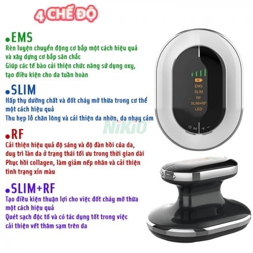 Máy Massage Bụng Giảm Mỡ Nikio NK-160 - Công nghệ EMS Giảm Mỡ Hiệu Quả, Giảm Đau Bụng Kinh
