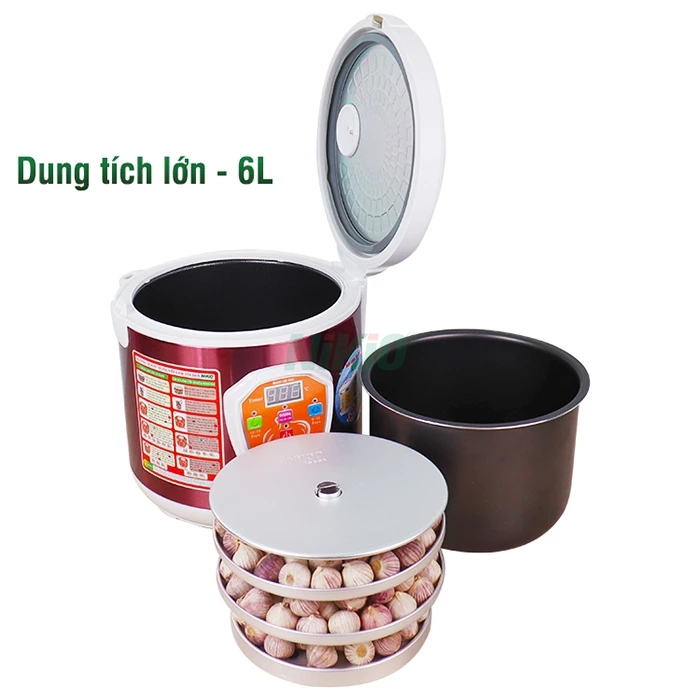 Máy Làm Tỏi Đen Tùy Chỉnh Nhật Bản Nikio NK-686 - Làm được 2kg tỏi đen - Chính Hãng - Cao Cấp