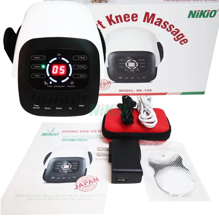 Máy massage đầu gối áp suất khí và tạo nóng chính hãng Nikio NK-186 - Đặc Biệt Bơm Khí Tự Động