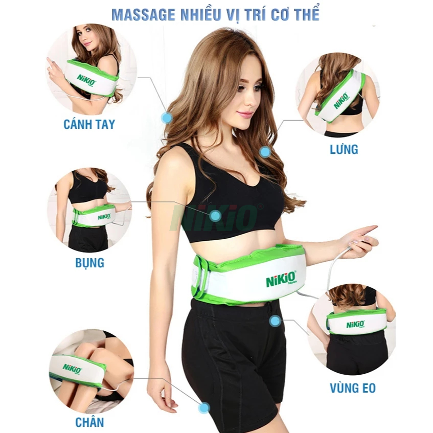 Máy Massage Giảm Mỡ Bụng Nhật Bản Nikio NK-168 - Chính Hãng