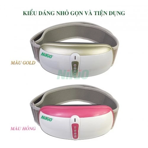 Đai Matxa Giảm Mỡ Bụng Và Toàn Thân Nikio NK-169AC Tích Hợp 3in1 Rung Lắc, Xoay 360 độ, Hồng Ngoại